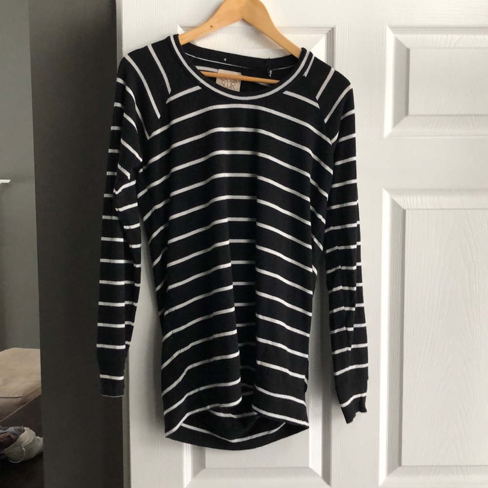 Striped Open Back Shirt